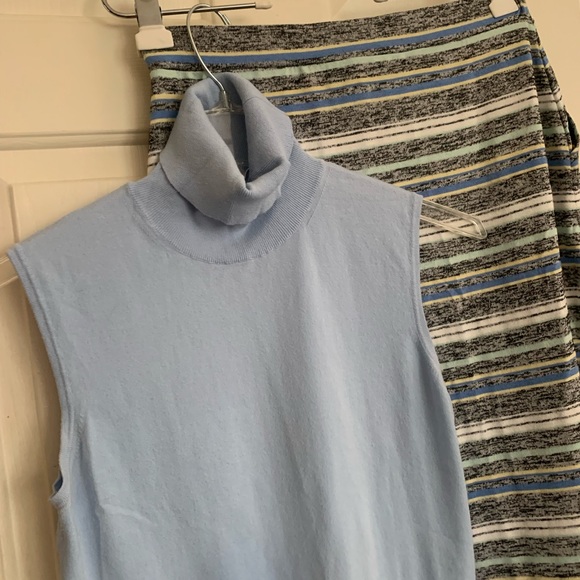 Final Price T by Talbots Pull On Skirt SZ Medium Stripe Pattern - Picture 8 of 9